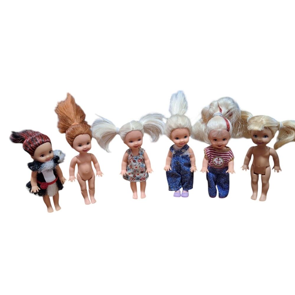 Lot‎ of 6 Vintage Mattel from 1994 Kelly Barbie's Little Sister READ